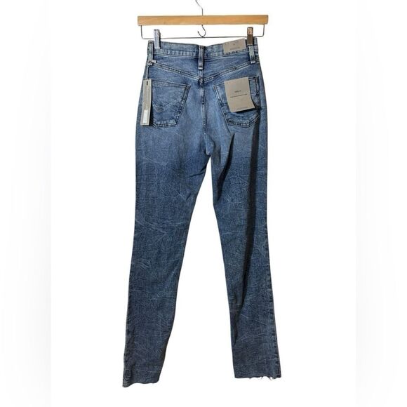 NEW HUDSON denim jeans 24 Holly high rise straight ankle - Picture 2 of 6